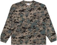 STUDENTS Payson Camo Long Sleeve Cotton T-Shirt