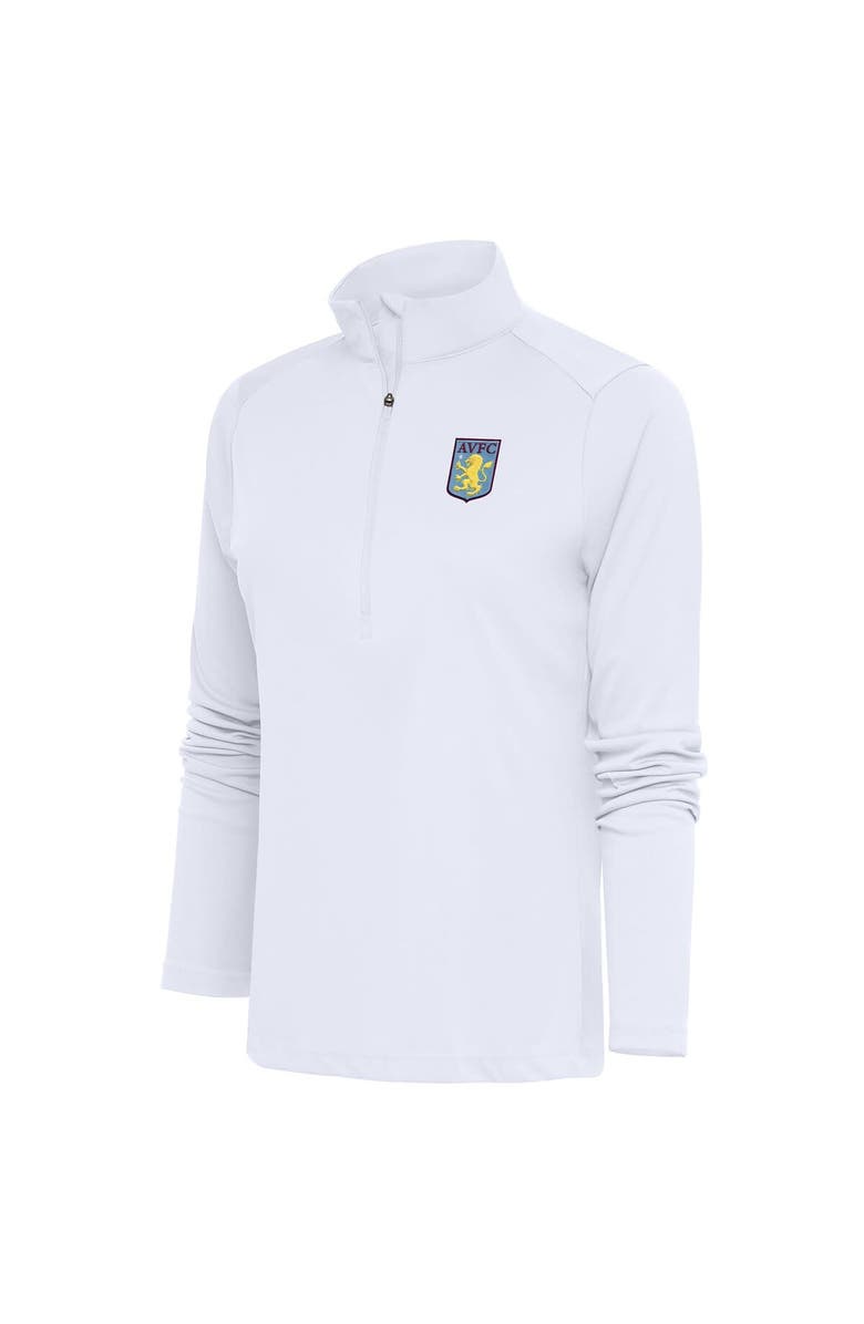 ANTIGUA Women's White Aston Villa Statement Half-Zip Pullover, Main, color, 