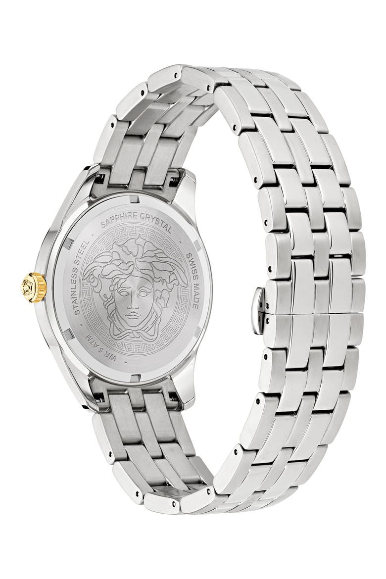 Greca Time Bracelet Watch, 41mm, Alternate, color, STAINLESS STEEL