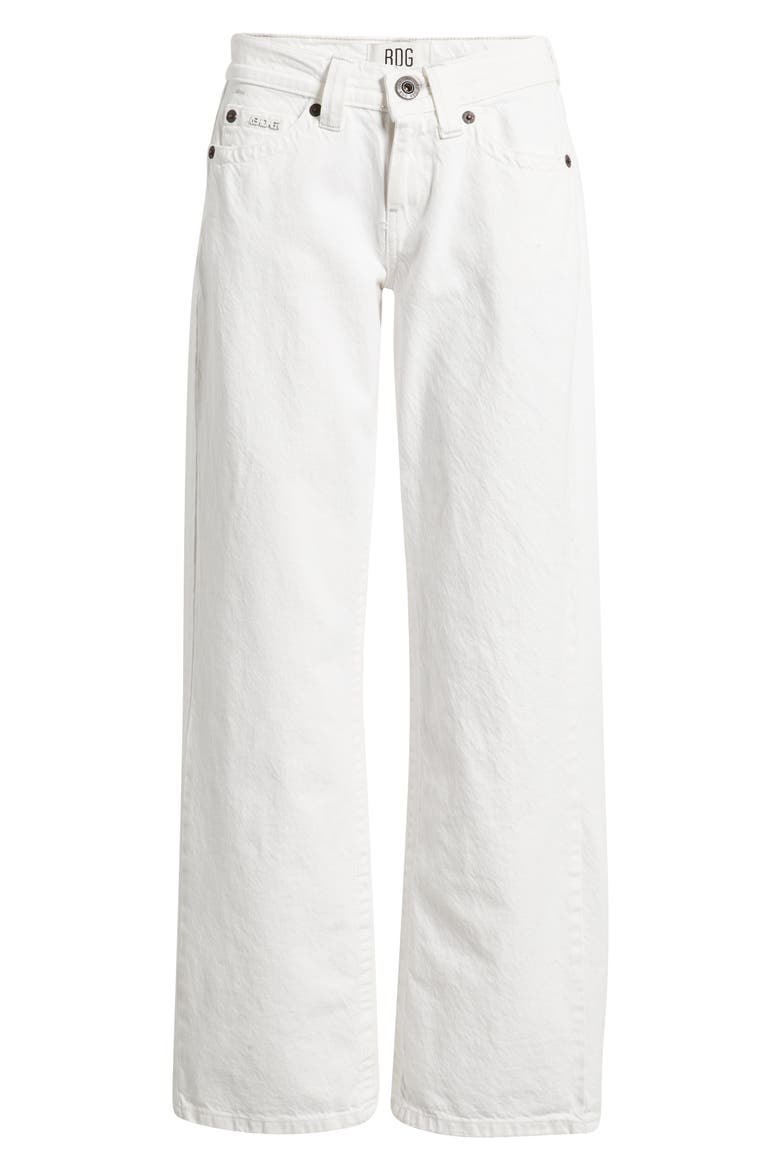 Kayla Low Rise Wide Leg Jeans, Alternate, color, WHITE