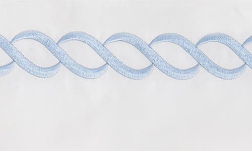 Melange Home Scallop Rope Duvet & Sham Set In White/blue
