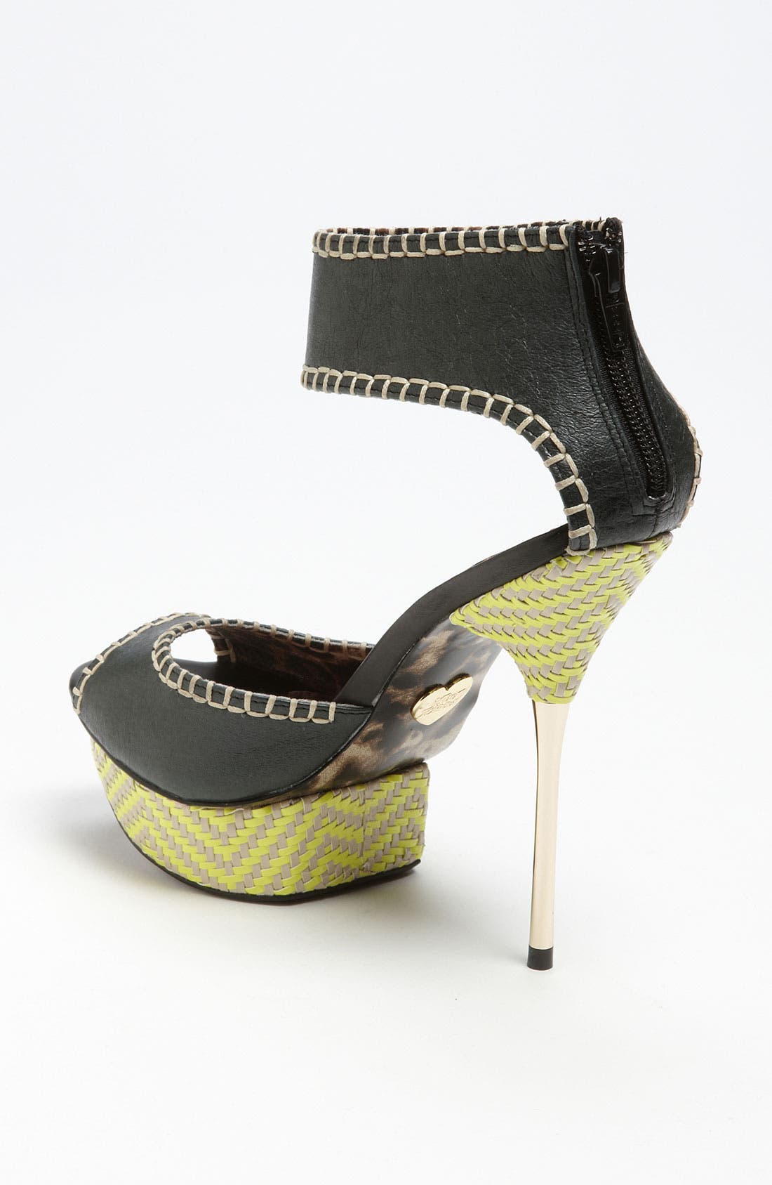 'Tricksy' Sandal, Alternate, color, BLACK