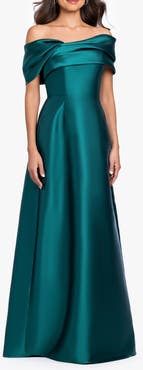 Betsy & Adam Arcadia Satin Ballgown