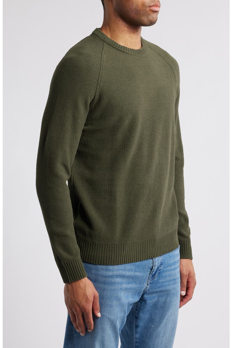 Shoreline Chenille Crewneck Sweater, Alternate, color, FOREST NIGHT