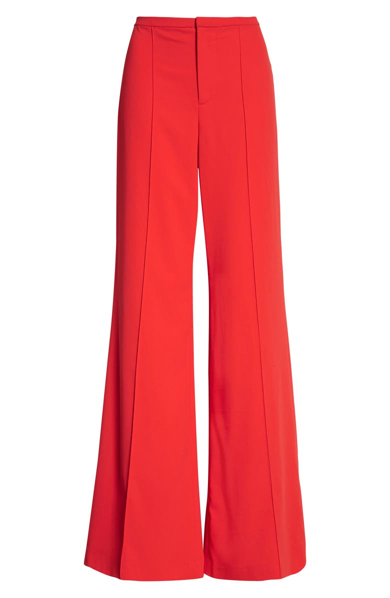 Alice + Olivia Dylan High Waist Wide Leg Pants, Alternate, color,