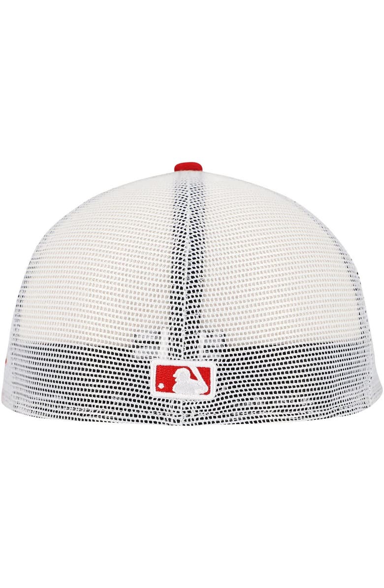 New Era Men's New Era Red Philadelphia Phillies Team Color 59FIFTY Trucker Fitted Hat, Alternate, color, Red