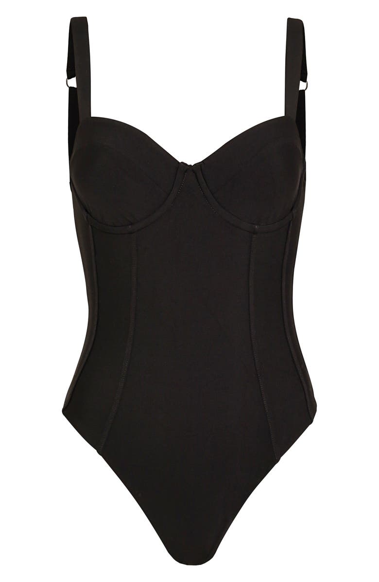 Maaji Midnight Black One-Piece Swimsuit, Alternate, color, Black