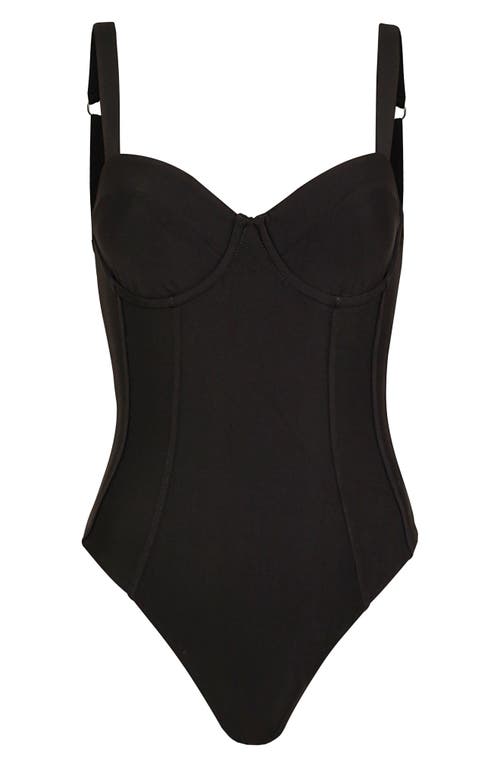 Maaji Midnight Black One-piece Swimsuit In Black