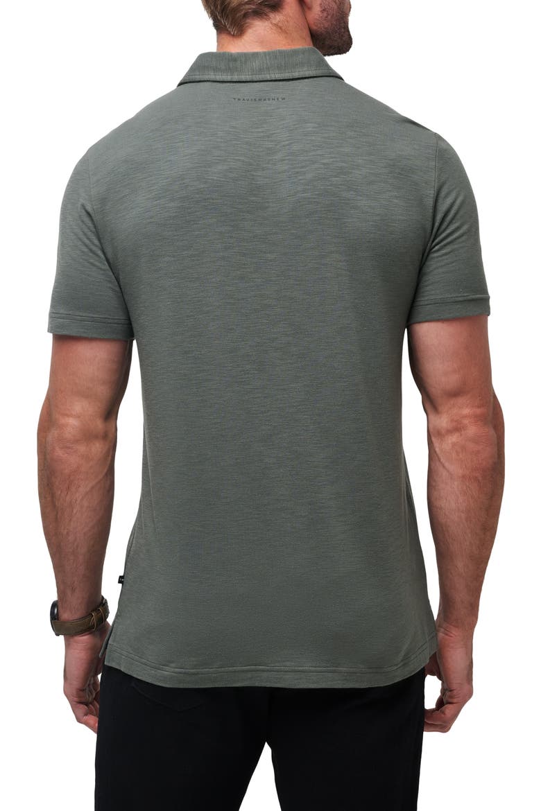 Cloud Slub Pocket Polo, Alternate, color, DARK OLIVE