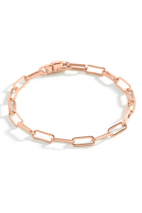 Open Link Paperclip Chain Bracelet