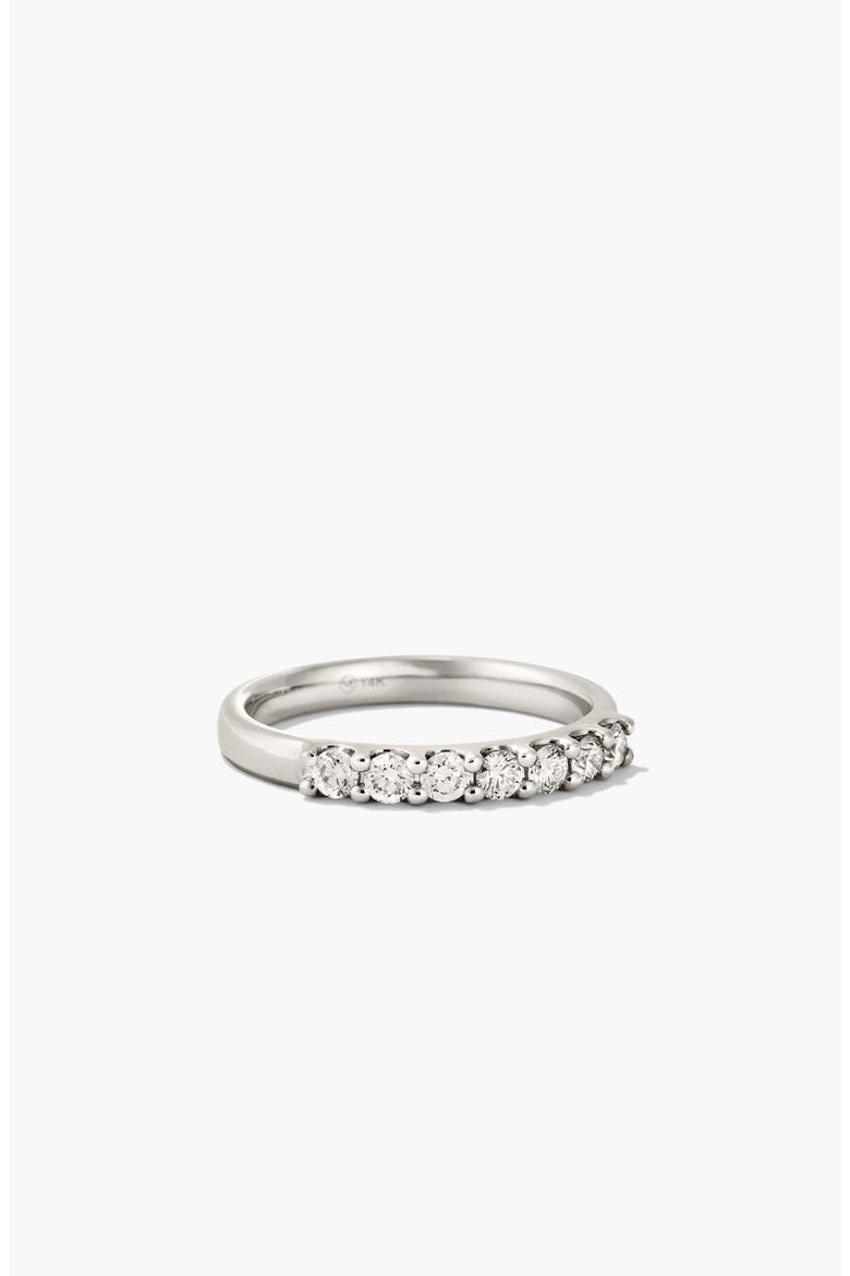 Bold Diamond Half Eternity Ring, Alternate, color, White Gold