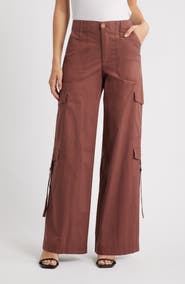 Wit & Wisdom High Waist Cotton Blend Cargo Pants
