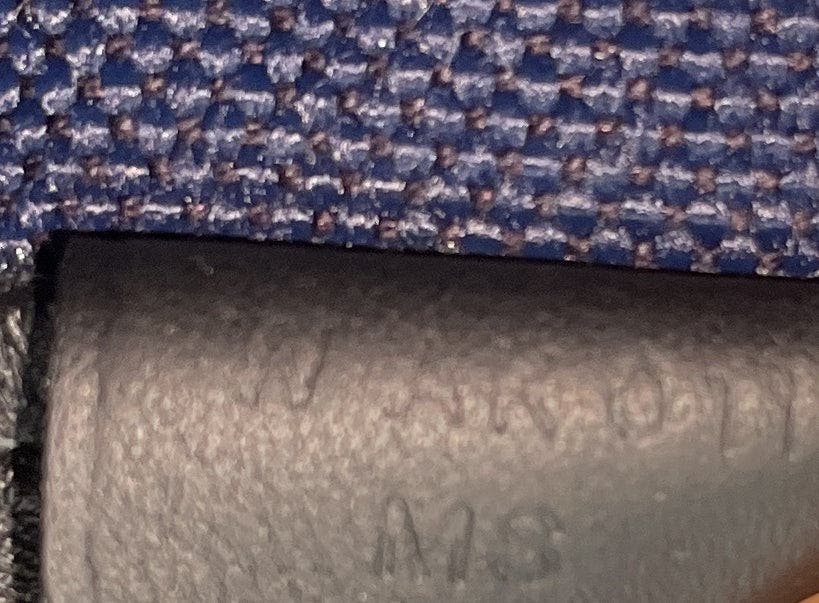 Pre-Owned Hermes Horseback Shoulder Bag Woolycot Canvas and Leather, Alternate, color, Bleu Nuit