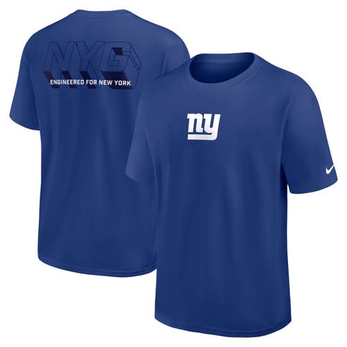 Nike Royal New York Giants Dominate The Game Essential Max90 T-shirt In Blue