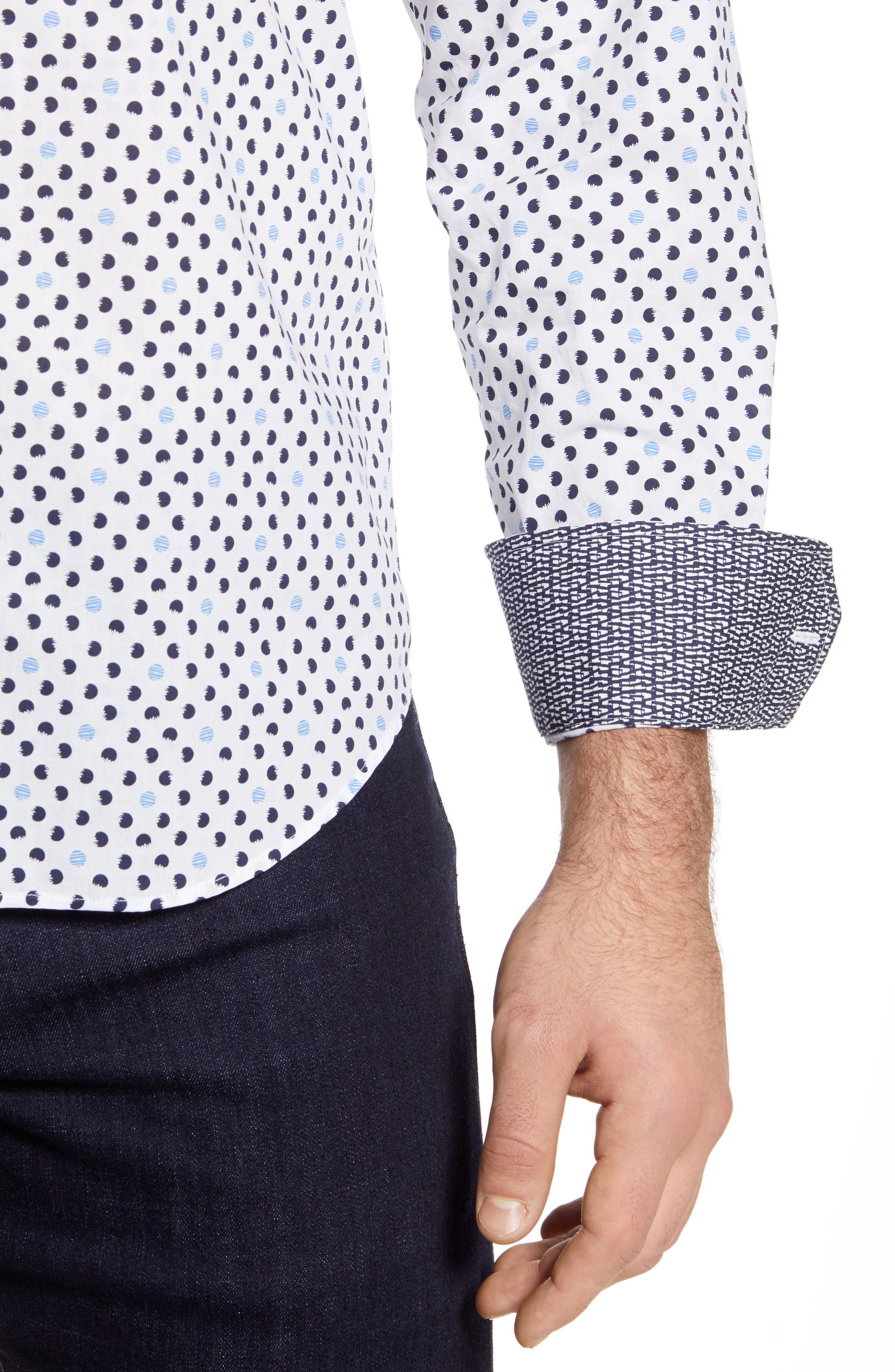 Bugatchi Classic Fit Dot Button-Up Shirt (Men) | Nordstromrack