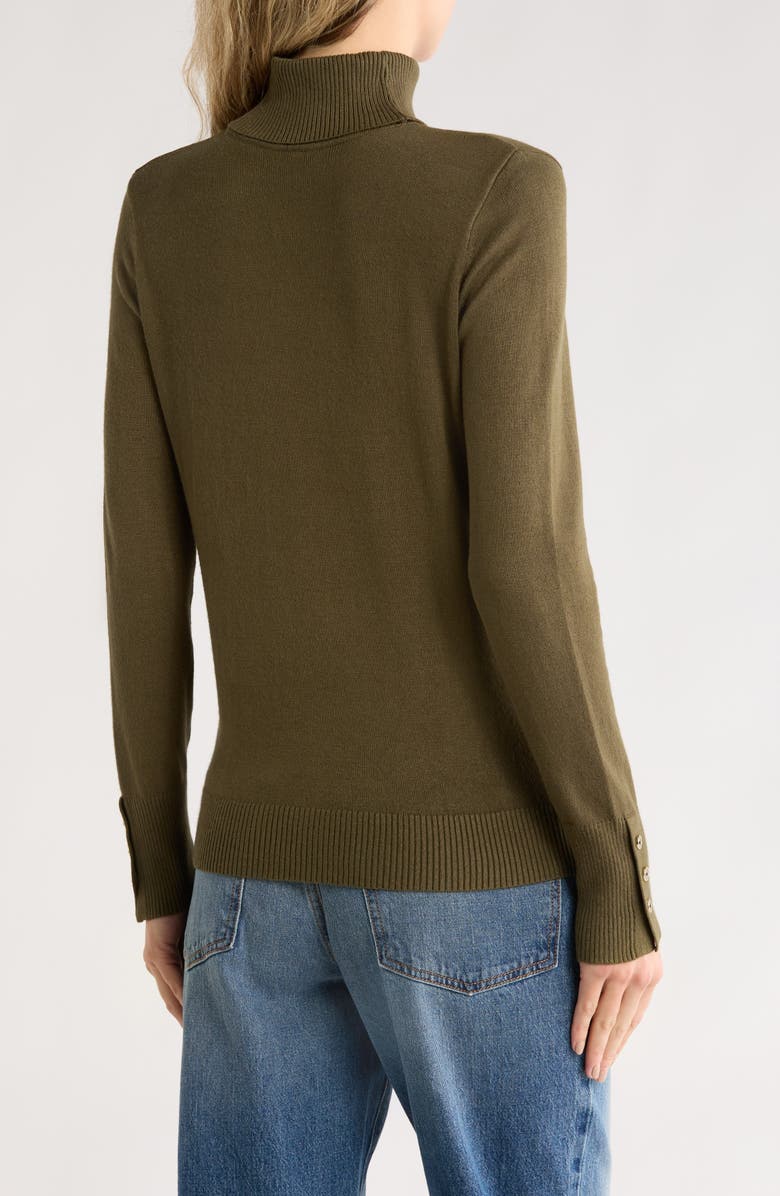Joseph A Turtleneck Sweater, Alternate, color, Olive Night
