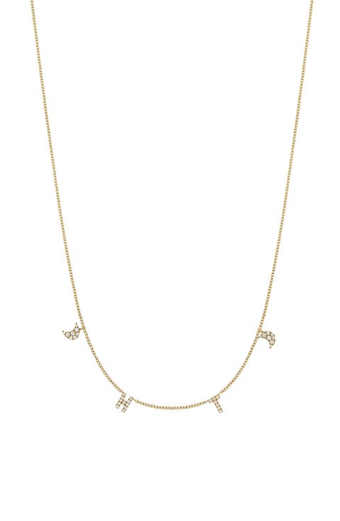 Icon Personalized Diamond Charm Necklace (Nordstrom Exclusive)