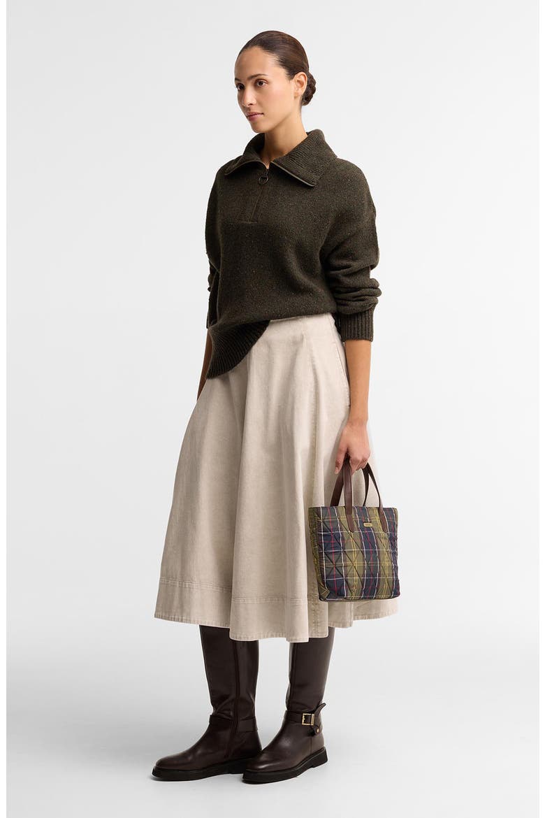 Lavensdale Wool Blend Half-Zip Sweater, Alternate, color, OLIVE