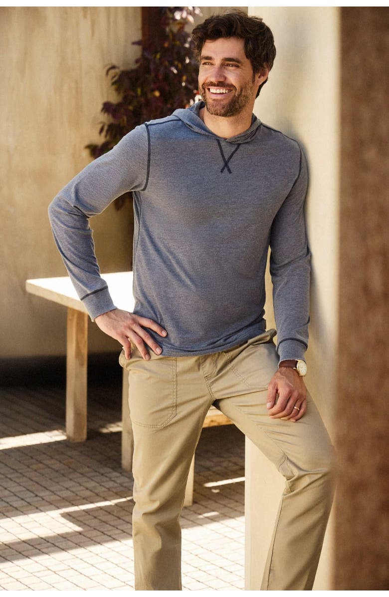 Surfside Supply Co. Harry Burnout Hooded Tee, Alternate, color, Navy Blazer