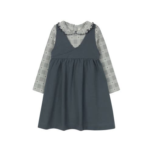 Ely's & Co. Cotton Floral Plaid Collection In Green