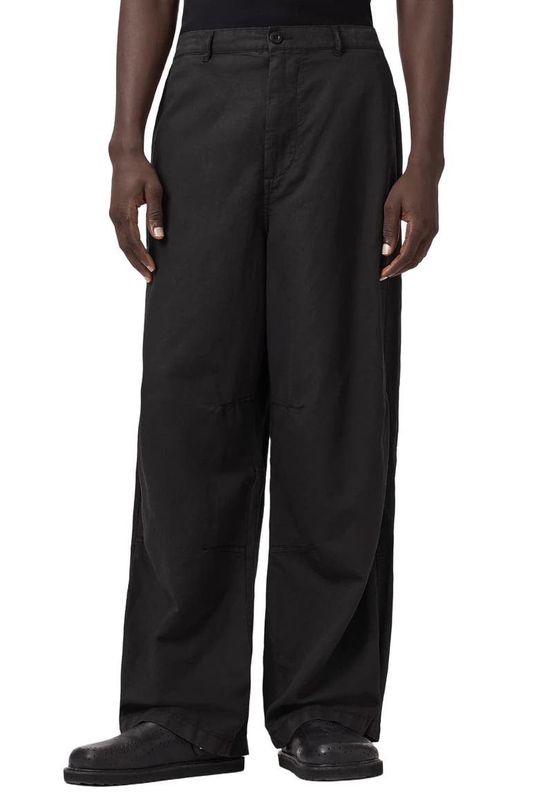 Echo Wide Leg Trousers, Main, color, ORCA BLACK