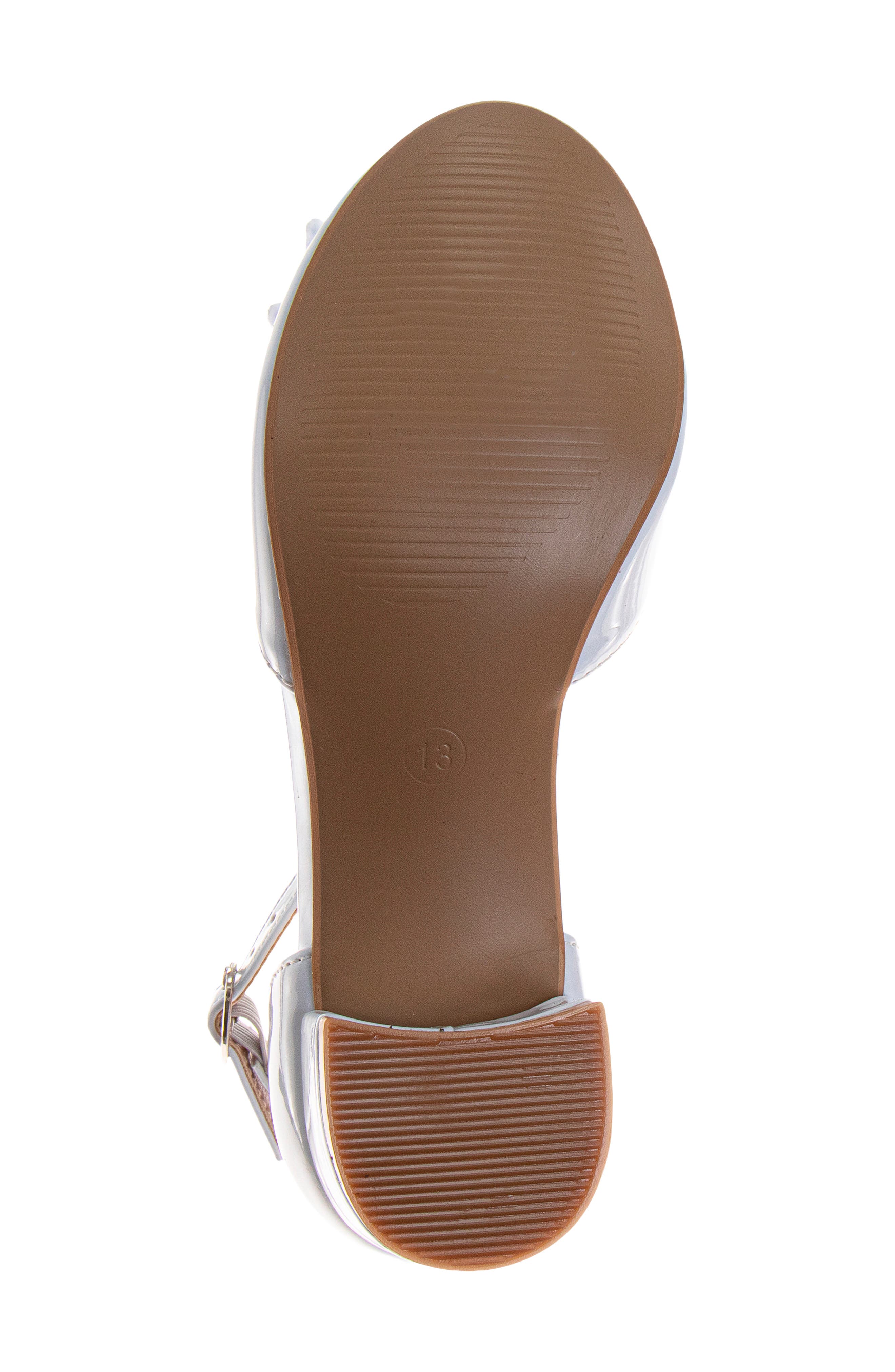 Kids' Star Bow Faux Leather Pump, Alternate, color, WHITE PATENT