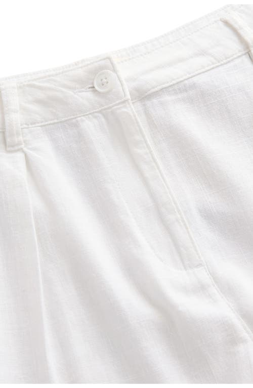 NEXT NEXT EMBROIDERED EYELET LINEN BLEND SHORTS