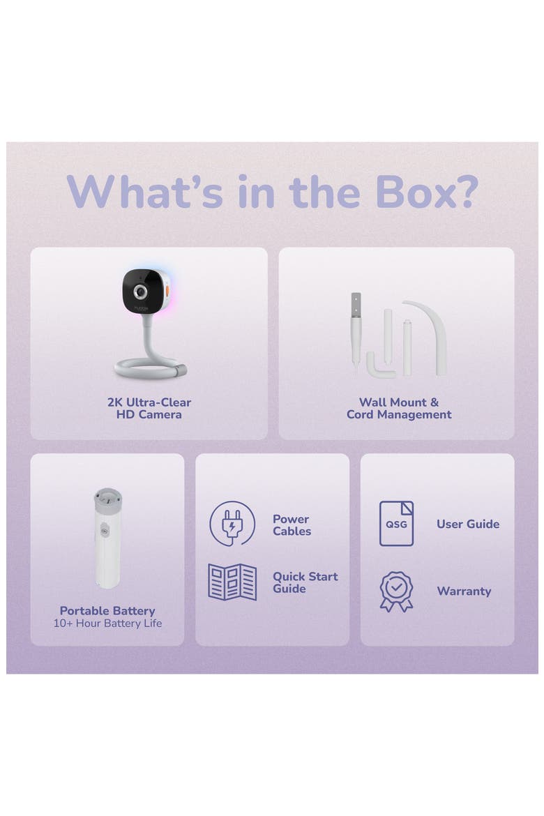 GoBaby AI Portable Baby Monitor, Alternate, color, WHITE