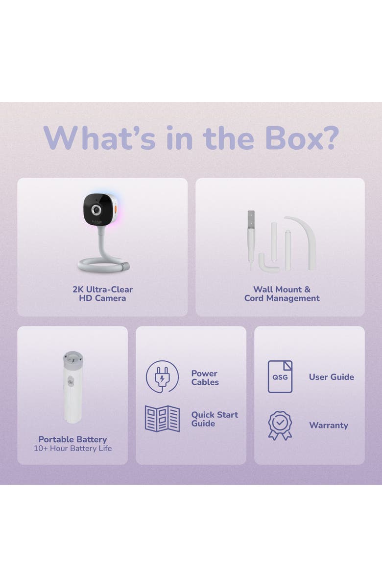 Hubble Connected GoBaby AI Portable Baby Monitor, Alternate, color, 