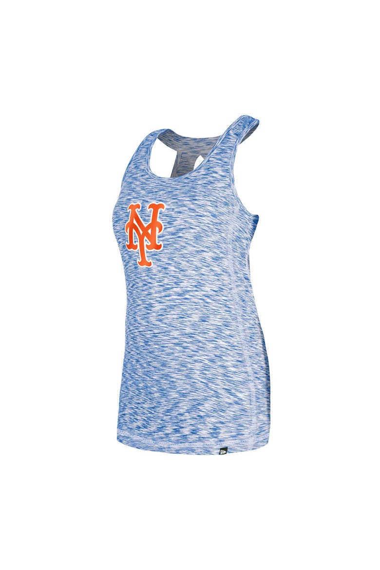 Women's New Era Royal New York Mets Space Dye Keyhole Back Tank Top, Alternate, color, Royal