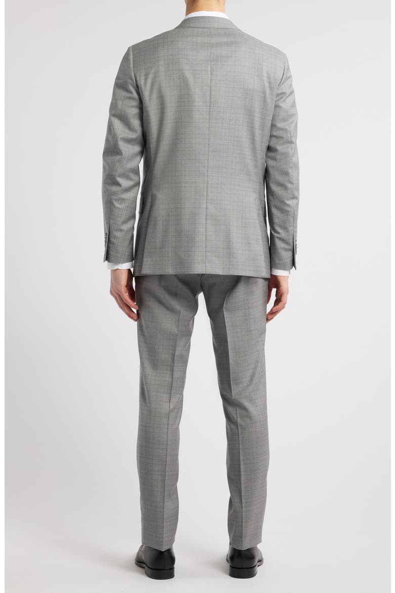 Hartford Classic Fit Grey Slub Check Wool Suit, Alternate, color, LIGHT GREY