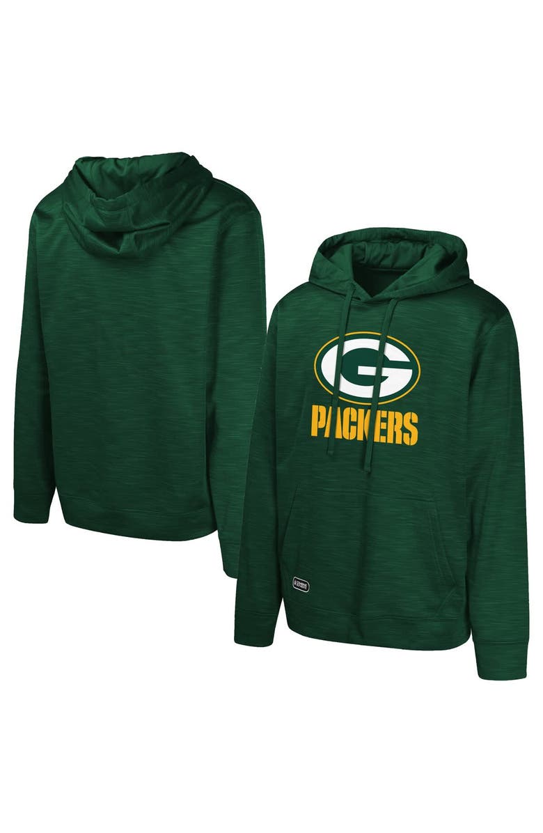Outerstuff Men's Green Green Bay Packers Streak Fleece Pullover Hoodie, Alternate, color, 