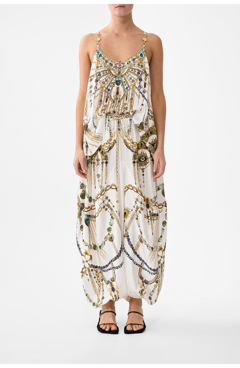 Camilla T-Back Shoestring Top, Main, color, Chain Gang