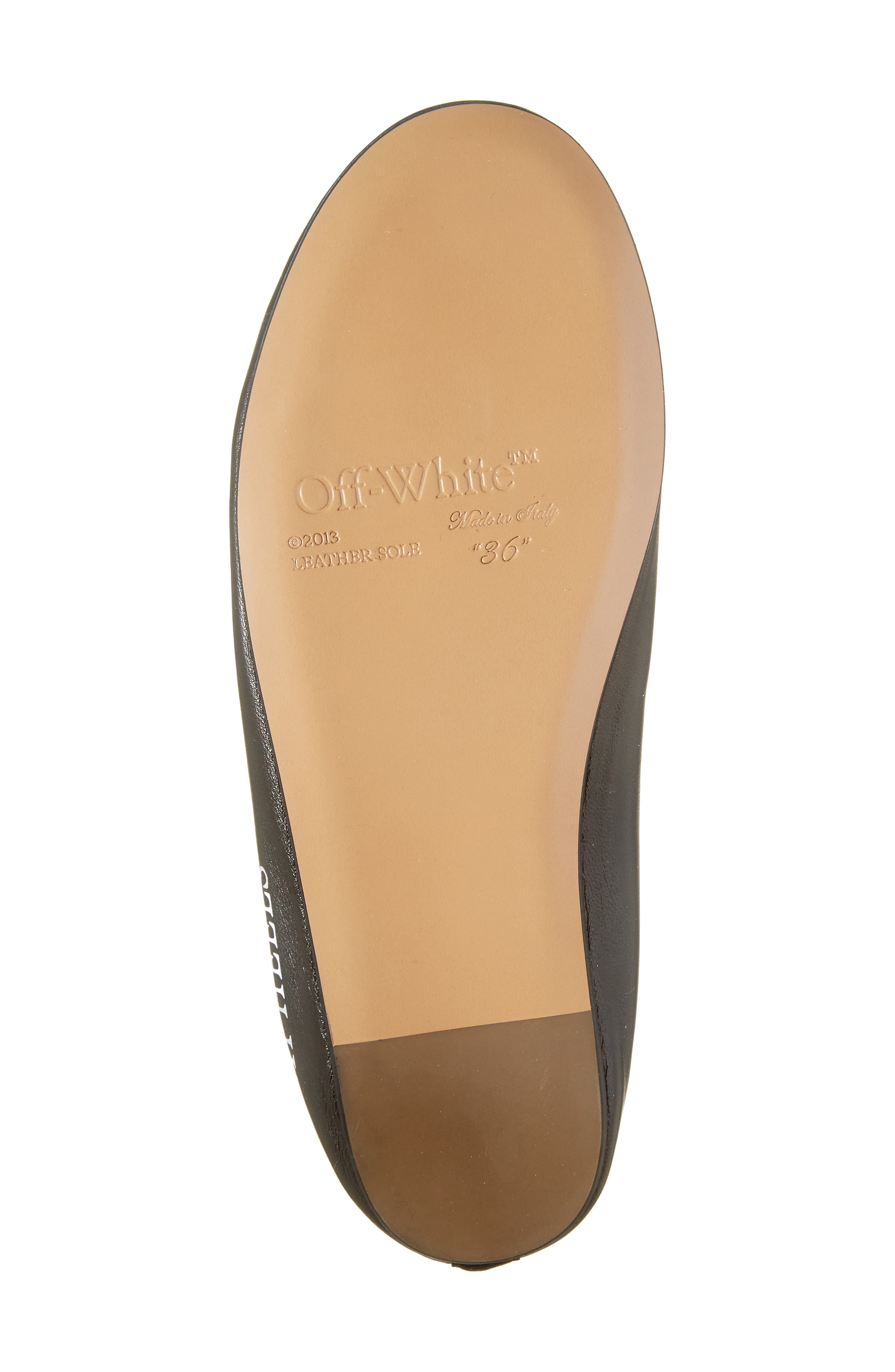 Off-White High Heel Ballet Flat, Alternate, color, 