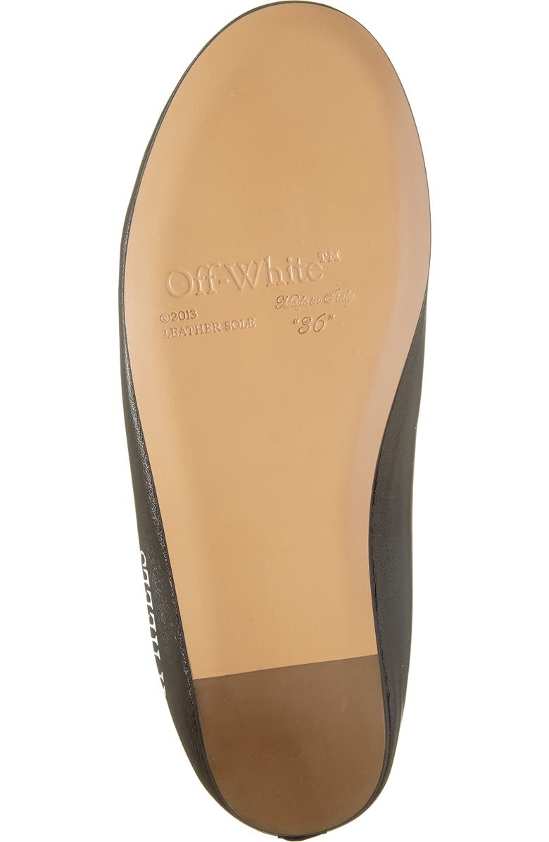 Off-White High Heel Ballet Flat, Alternate, color,