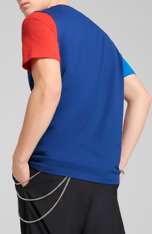 Puma Bmw M Motorsport Essential Logo Graphic T-shirt In Blue