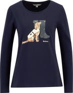 Barbour Hedley Long Sleeve Cotton Graphic T-Shirt