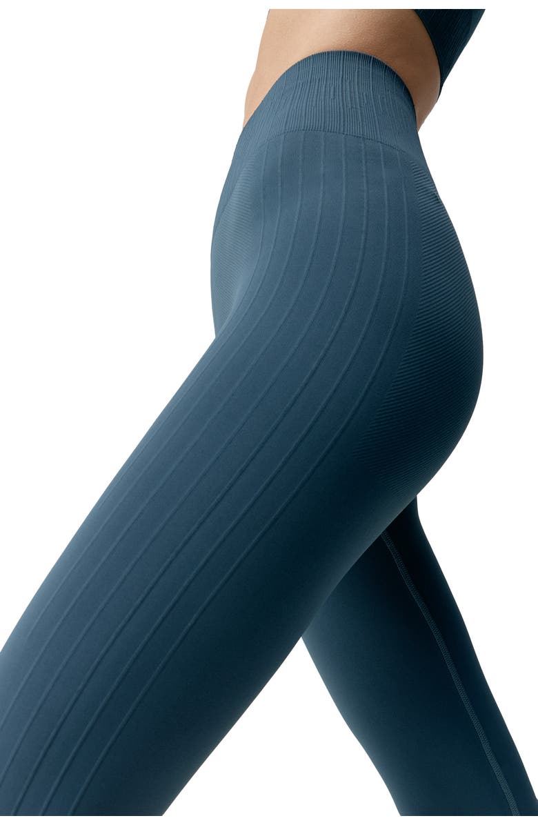 Born Living Yoga Nawal Seamless High Rise Sport Legging, Alternate, color, Stormy Grey