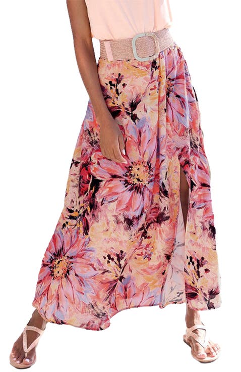 Women's Flowy Floral Maxi Skirt