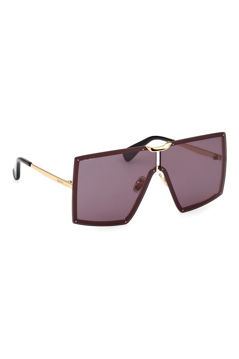 69mm Shield Sunglasses, Alternate, color, SHINY DEEP GOLD/ BLACK / SMOKE