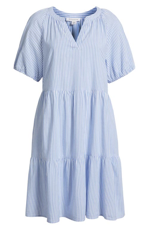 BEACHLUNCHLOUNGE BEACHLUNCHLOUNGE ALORA STRIPE TIERED COTTON BLEND DRESS