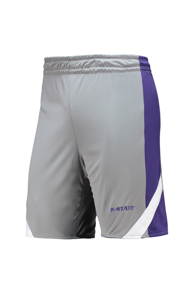COLOSSEUM Men's Colosseum Purple/Gray Kansas State Wildcats Am I Wrong Reversible Shorts, Alternate, color,