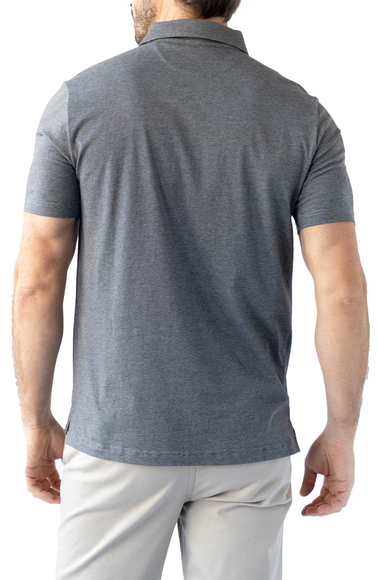 Devil-Dog Dungarees Feeder Polo, Alternate, color, Melange Charcoal