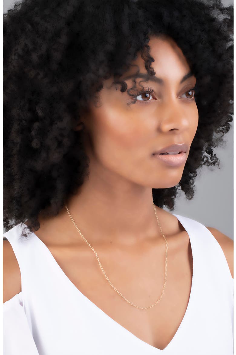 14K Gold Link Chain Long Necklace (Nordstrom Exclusive), Alternate, color, YELLOW GOLD