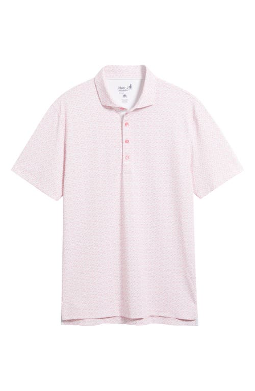 Johnnie-o Flock Yeah Flamingo Print Prep-formance Golf Polo
