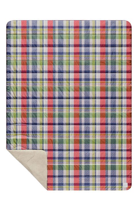 Faux Shearling Flannel Throw Blanket