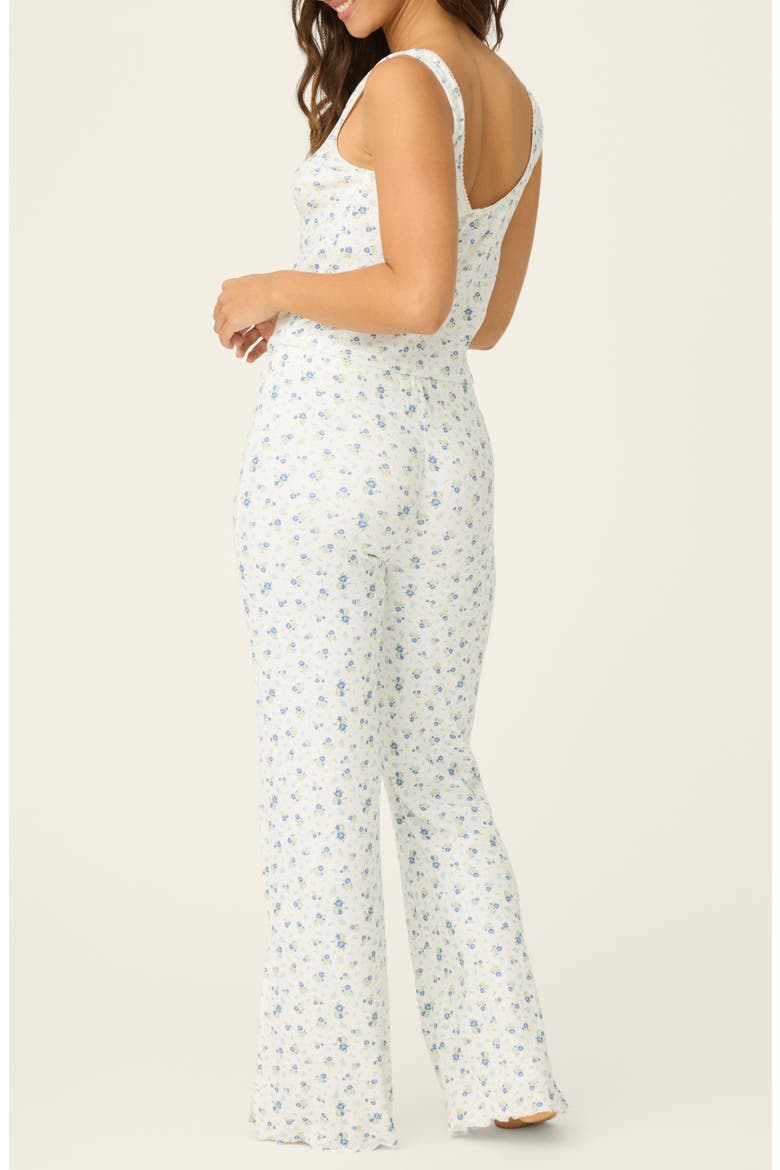 More Amour Floral Ditsy Pointelle Pajamas, Alternate, color, IVORY