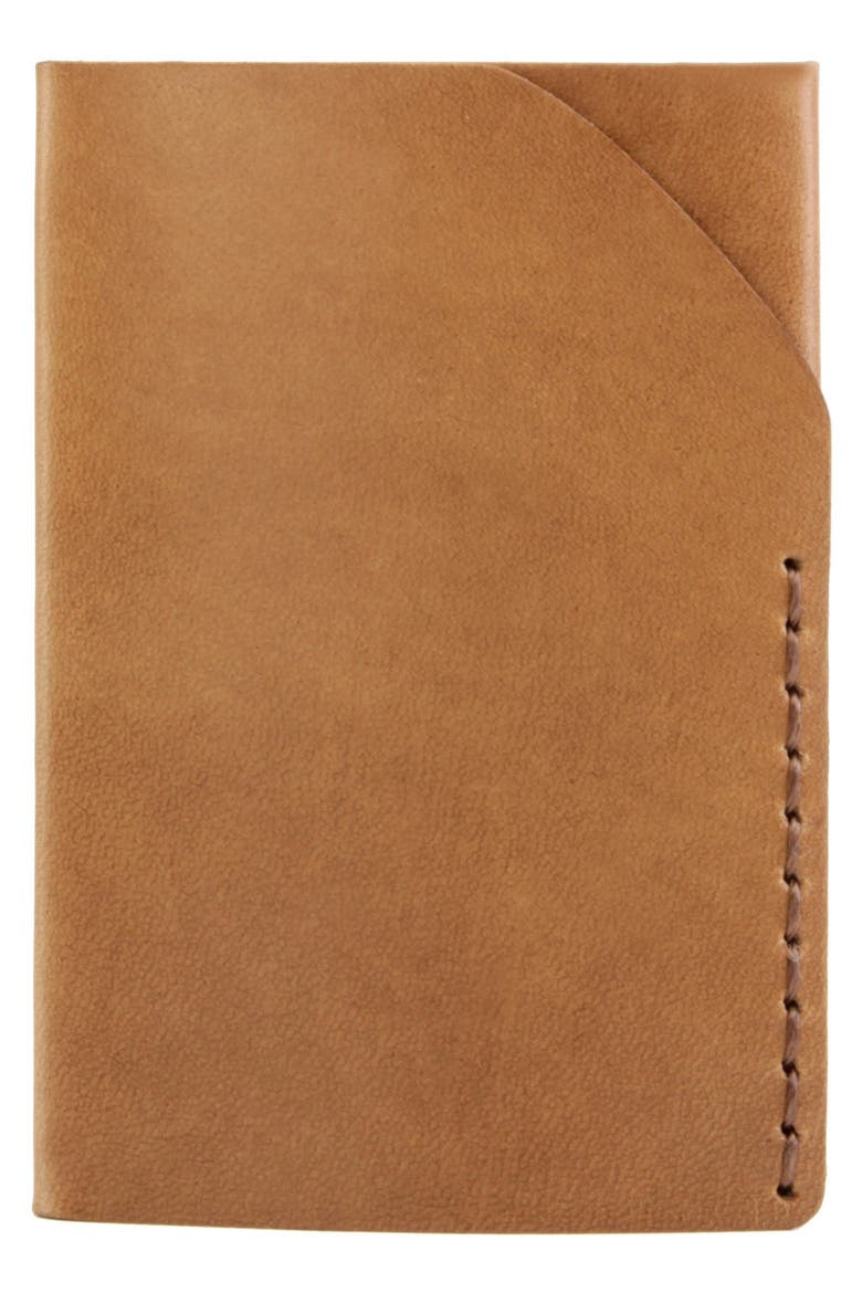 No. 2 Leather Card Case, Main, color, WHISKEY