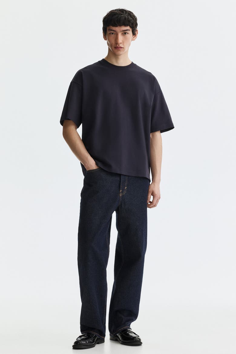 Oversized Fit Interlock T-shirt, Alternate, color, Dark blue