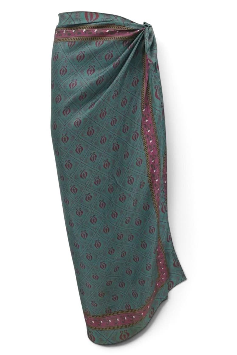 Diamond Sea Large Horse Scarf, Alternate, color, Teal